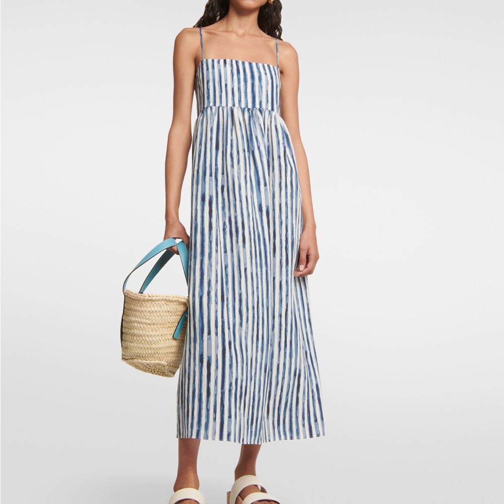 Vince striped Midi dress